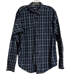 Men's Patagonia Button Up Shirt SZ Medium‎ Cotton Trails Outdoors Hiking